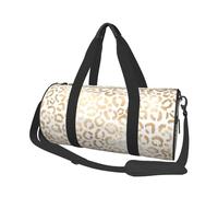 Guépard léopard Blanc doré élégant, Sac de Voyage de Grande capacité, Sac à Main Rond, Sac de Voyage de Sport, fourre-Tout, Sac de Fitness