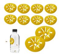 Guêpe frenets, Trap de guêpe d'abeille Attraper des frenets capteur de Bouteille piège Jaune Entonnoir pour Les Abeilles Mouches gratteuses Insectes 10 pcs