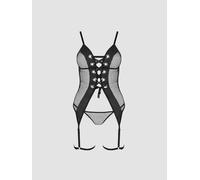 Guêpière Beth Leather Collection Noire