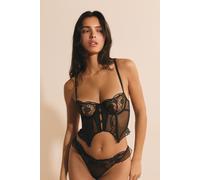Guêpière en broderie - Poesie - 100E - Noir - Femme - Etam