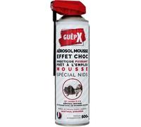 GUEPX - Mousse Spécial Nid Guêpes & Frelons - X2305 - Jet 4 mètres - Prêt à l'emploi - Aérosol 500 ml