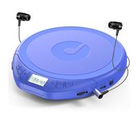 Gueray Lecteur CD portable avec écouteurs Lecteur CD pour voiture Support | CD Dsicman avec fonction anti-saut antichoc avec écran LCD support PROG Memory Repeat