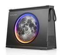 Gueray Lecteur CD Portable avec Lumière, Bluetooth 5.3 Enceinte HiFi Batterie 4000mAh Rechargeable Design Bibliothèque Indicateur de Niveau de Batterie Cadeau Original Homme Femme pour Décoration