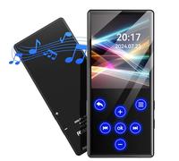 Gueray Lecteur MP3 128 Go avec Bluetooth Portable Lecteur de Musique Numérique avec Son HiFi Haut-Parleur Intégré Support Radio FM Enregistreur Vocal Ebook Carte TF