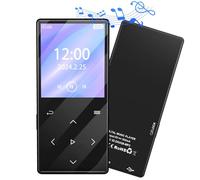 Gueray Lecteur MP3 64 Go avec Bluetooth 5.0 Lecteur de Musique Numérique Portable avec Son HiFi Haut-Parleur Intégré Support Radio FM Enregistreur Vocal Carte TF