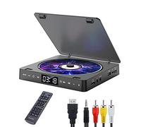 Gueray Mini Lecteur DVD CD pour TV DVD Player Toutes Les Régions Gratuit Portable avec HD 1080p USB / 3.5mm Aux Port Inclus Télécommande, Câble HDMI et AV