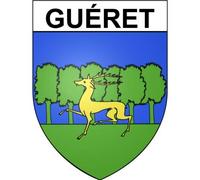 Guéret 23 ville Stickers blason autocollant adhésif - Taille : 4 cm