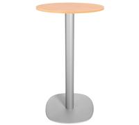Guéridon Caféteria NewLine rond Ø.60 x H.110 cm - Plateau Chêne - Pied Aluminium