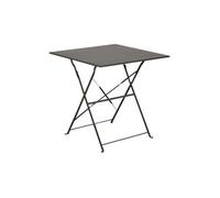- Guéridon carré en acier 70 cm Cuba gris