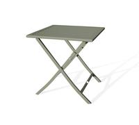 Guéridon de jardin pliant MARIUS (70x70 cm) en aluminium - VERT KAKI