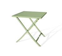 Guéridon de jardin pliant MARIUS (70x70 cm) en aluminium - VERT LAGUNE