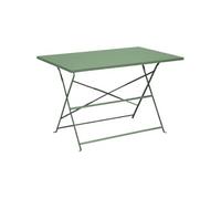 Guéridon rectangulaire en acier Cuba Amande