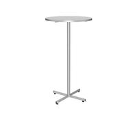 Guéridon restauration H 107 cm x D 60 cm - Klass - plateau gris