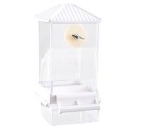 Guérisseur automatique pour cage - Récipient alimentaire transparent - Grande capacité - Distributeur de nourriture pour oiseaux - Pour terrasse de jardin en plein air