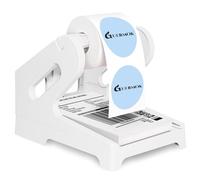 Guermok Porte-étiquettes d'expédition thermique pour rouleaux et pliés en ventilateur, autocollants fragiles pour expédition, support d'étiquettes pour imprimante de bureau, accessoire de bureau à