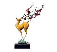 GUERNSEY Ornement de Statue D'attraction de Richesse Accueil Bronze Cerf Ornements Salon Fait Main Statue Vitrine Bureau Décoration Artisanat De Bon Augure Décor de Richesse