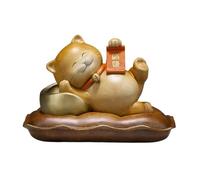 GUERNSEY Ornement de Statue D'attraction de Richesse Ornements créatifs de Chat Porte-Bonheur Bureau en cuivre for la Maison, Le Salon, l'entrée, Statue Faite à Main Décor de Richesse