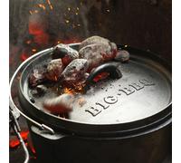 Guernsey Premium Dutch Oven 6.0 BBQ Pot Cast Iron Pre-Baked Size M / 6 qt