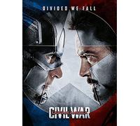 Guerre Civile Captain America Face Off 60 x 80 cm Toile, Multicolore
