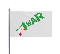 Guerre Contre L'Iran, Conflit Entre Les États-Unis Et L'Iran Drapeaux Décoratif Garden Flag Solide Drapeau De Jardin Pour Extérieur Bar Vacances Célébrations 90X150Cm