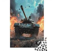 Guerre de Chars de Bataille Puzzle 1000 Pièces Adultes intéressant Puzzles 1000 Pièce Durable Jeux De Puzzle Cadeau 38x26cm/1000pcs