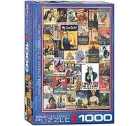 Eurographics Puzzle - Affiches vintage de la Première et de la Seconde Guerre mondiale, 1000 pièces multicolore G