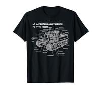 Guerre mondiale 2 chars allemands Tiger I Plan T-Shirt
