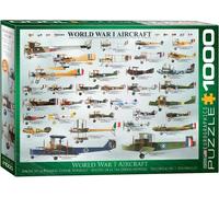 Guerre Mondiale I Aircraft 1000 Pièce Puzzle 680mm x 480mm Par Eurographics