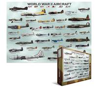 Puzzle Eurographics - Avions de la Seconde Guerre mondiale, 1000 pièces multicolore G
