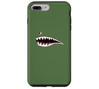 Guerre Mondiale Shark Mouth Fighter Avion Nez Art Militaire Coque pour iPhone 7 Plus/8 Plus