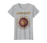 Guerres de diadoches des royaumes hellénistiques successeurs T-Shirt, Femme, Gris Chiné, L