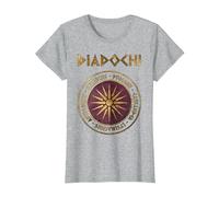 Guerres de diadoches des royaumes hellénistiques successeurs T-Shirt, Femme, Gris Chiné, XL