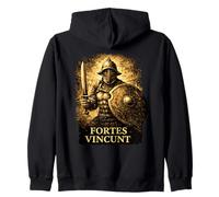 Guerrier Antique Gladiateur Devise Latine Art Romain Sweat à Capuche