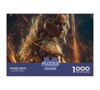 Guerrier Audacieux Puzzle pour Adultes - 1000 Pièces L'Excellence du Challenge Éducatif : Le Cadeau Parfait pour Adultes Et Adolescents Dès 14 Ans 52x38cm/1000pcs