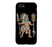 Guerrier aztèque Mexicain Codex Art Mésoaméricain Tribal Azteca Coque pour iPhone SE (2020) / 7/8