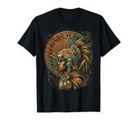 Guerrier Aztèque Mythologie Mexicaine Inca Maya Indigène T-Shirt
