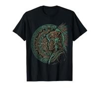 Guerrier Aztèque Mythologie Mexicaine Inca Maya Indigène T-Shirt