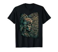 Guerrier Aztèque Mythologie Mexicaine Inca Maya Indigène T-Shirt