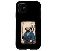Guerrier Carlin samouraï avec épée Katana Bushido en Kimono Coque pour iPhone 11