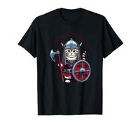 Guerrier chat viking Varangian Purr-Guard drôle T-Shirt