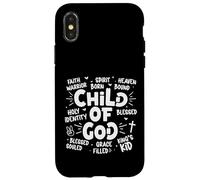 Guerrier chrétien de la Foi Enfant de Dieu Coque pour iPhone X/XS