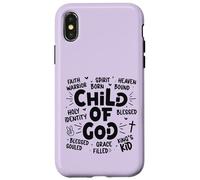 Guerrier chrétien de la Foi Enfant de Dieu Coque pour iPhone X/XS