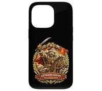Guerrier conquérant Gengis Khan Coque pour iPhone 13 Pro