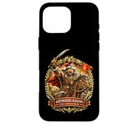 Guerrier conquérant Gengis Khan Coque pour iPhone 16 Pro Max