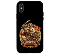 Guerrier conquérant Gengis Khan Coque pour iPhone X/XS