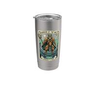 Guerrier de la fureur du Bengale sauvage Gobelet isotherme en acier inoxydable double paroi