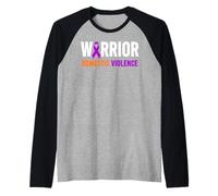 Guerrier de la Violence Domestique - Sensibilisation à la Violence Domestique Manche Raglan