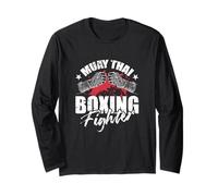 Guerrier de l'Anneau Muay Thai Boxe Fighter Manche Longue