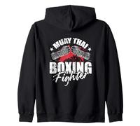 Guerrier de l'Anneau Muay Thai Boxe Fighter Sweat à Capuche