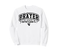 Guerrier de prière Jésus Christ Dieu chrétien Croix Hommes et Femmes Sweatshirt
